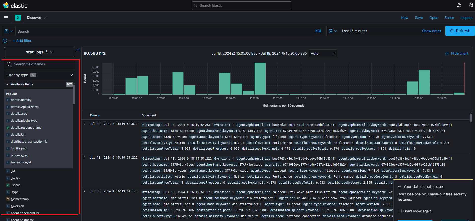 Kibana add columns